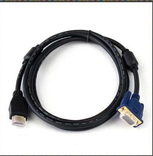 CABO HDMI x VGA DB15 PINOS 1,8M CONECTORES BANHADO A OURO